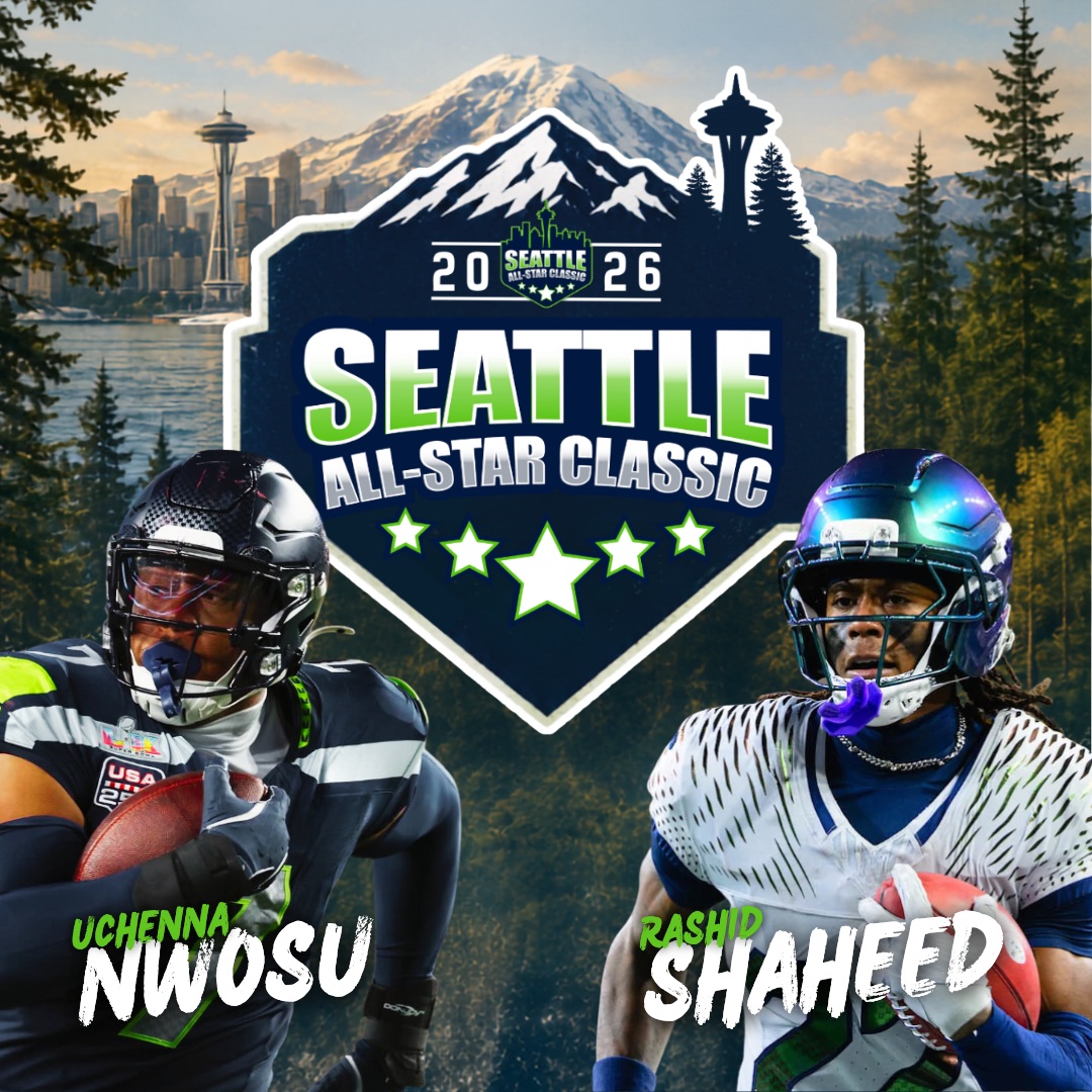 Rashid Shaheed and Uchenna Nwosu, hosts of the 2026 Seattle All-Star Classic